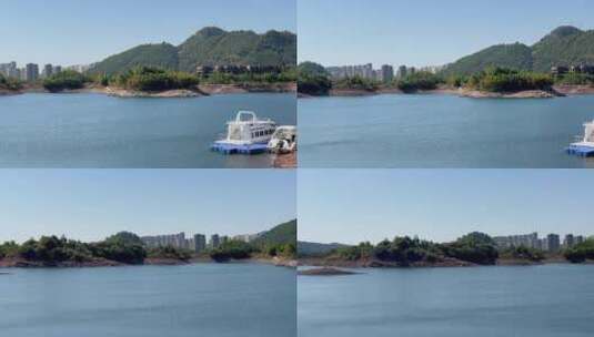 杭州千岛湖绿水青山自然风光 4k高清在线视频素材下载