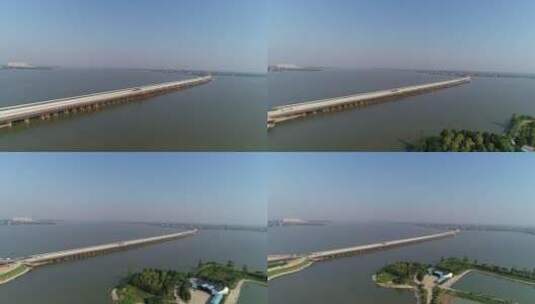 跨江桥梁后移画面高清在线视频素材下载