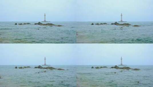 海面 航标灯 灯塔高清在线视频素材下载