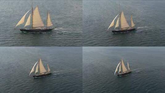 帆船航海扬帆起航远航励志梦想征程7高清在线视频素材下载