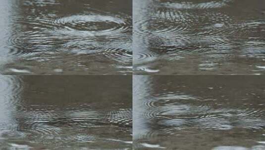 下雨水滴4K实拍 (2)高清在线视频素材下载