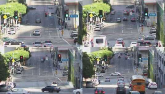 洛杉矶市中心交通街La 2高清在线视频素材下载