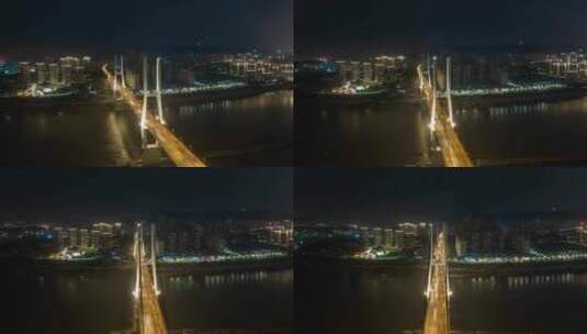 4K重庆大佛寺大桥航拍延时高清在线视频素材下载