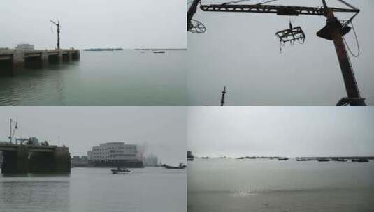 C福建晋江围头村码头高清实拍高清在线视频素材下载