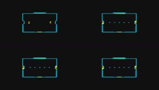 科技HUD 科技小元素 赛博朋克 虚拟数字高清在线视频素材下载