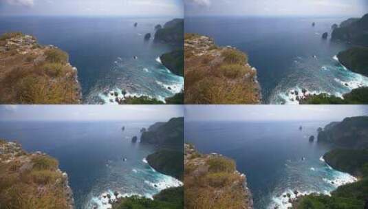海边悬崖的景观高清在线视频素材下载
