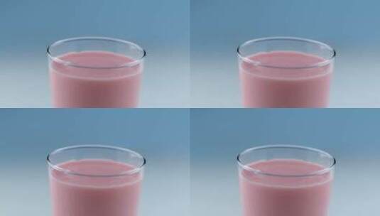 粉红色的牛奶高清在线视频素材下载
