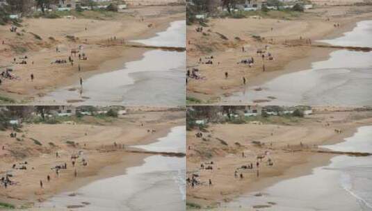 塔哈萨尔特海滩高清在线视频素材下载