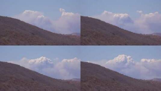 加州圣塔伊内斯山脉野火高清在线视频素材下载
