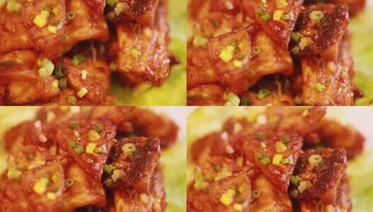 成品美食番茄鱼块高清在线视频素材下载