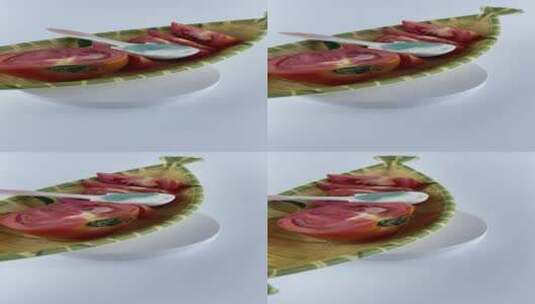 营养丰富西红柿4K实拍视频高清在线视频素材下载