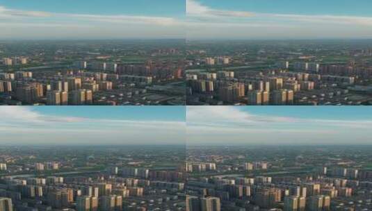 航拍湖南衡阳城市天际线城市楼群高清在线视频素材下载
