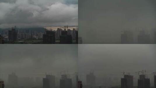 台风天-台风来袭-乌云压城延时摄影高清在线视频素材下载