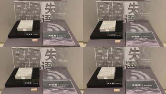 经十路山东省美术馆“青未了”展，互动装置高清在线视频素材下载
