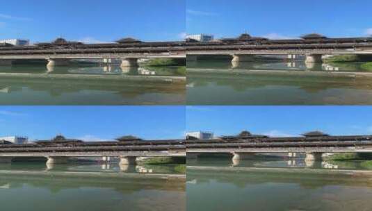 湖北省恩施州宣恩县侗族风雨桥高清在线视频素材下载