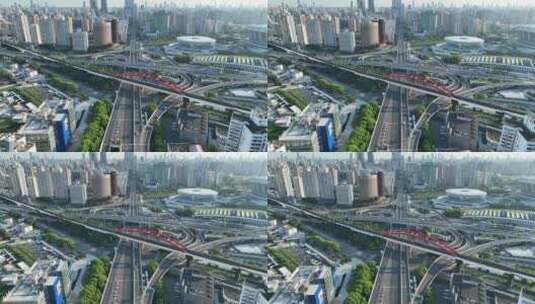 上海漕溪北路空镜高清在线视频素材下载