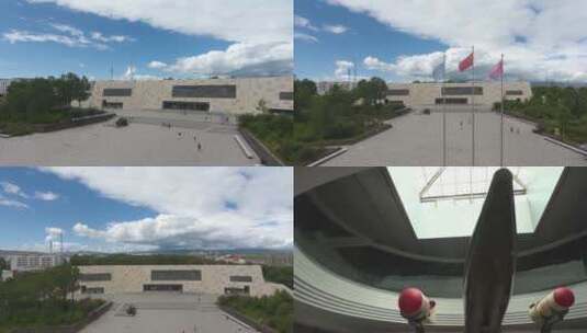 原子城纪念馆高清在线视频素材下载