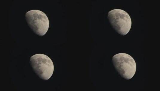 缓慢移动中的月球高清在线视频素材下载