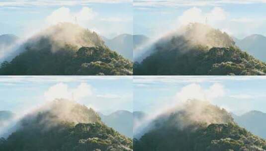 海南省乐东热带国家森林公园尖峰岭耶稣光高清在线视频素材下载