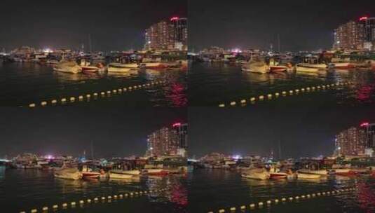 香港维多利亚港夜景高清在线视频素材下载