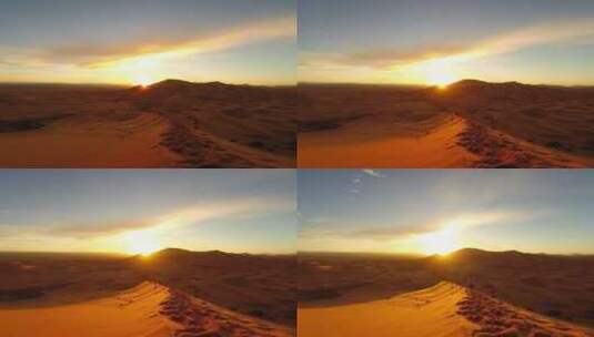 沙漠中的日出延时高清在线视频素材下载