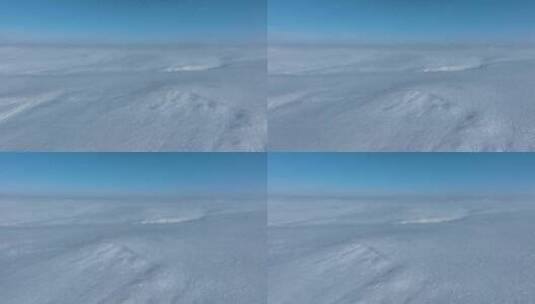 航拍雪域荒原寒冬雪景高清在线视频素材下载
