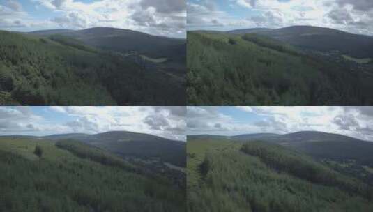 自然风光森林山脉群山景观高清在线视频素材下载