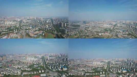 湖南湘潭城市大景航拍高清在线视频素材下载