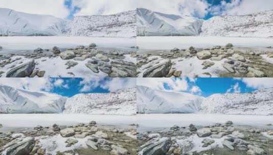 新疆喀什塔县慕士塔格冰川公园 冰川8K延时高清在线视频素材下载
