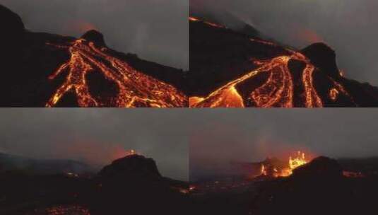 火山，熔岩，火山，喷发高清在线视频素材下载