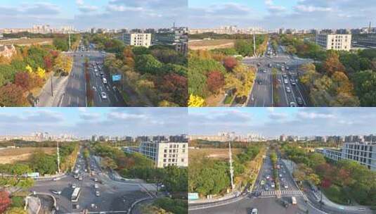 上海杨浦区淞沪路 杨浦风景高清在线视频素材下载