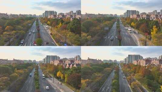 上海杨浦区淞沪路 杨浦风景高清在线视频素材下载