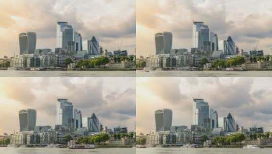 伦敦日落美景高清在线视频素材下载