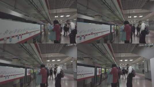 北京地铁通州八通线轨道交通4K实拍高清在线视频素材下载