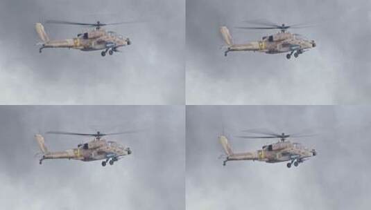 直升机在天上飞行高清在线视频素材下载