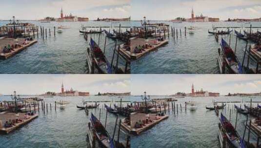 威尼斯的海上交通高清在线视频素材下载