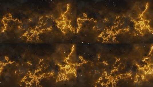 橙色科幻宇宙空间背景视频高清在线视频素材下载