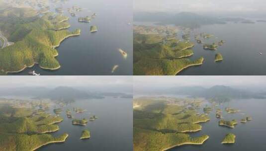 千岛湖黄山尖高清在线视频素材下载