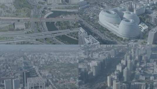 北京当代地标航拍高清在线视频素材下载