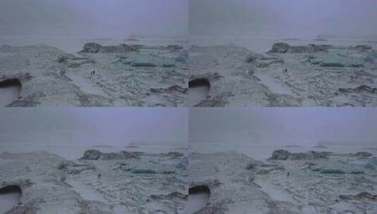 西藏来古冰川航拍冰河世纪4K高清在线视频素材下载