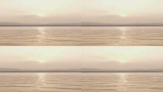落日余晖下西湖湖光山色高清在线视频素材下载