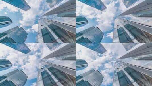 8K城市商务建筑玻璃写字楼延时12高清在线视频素材下载