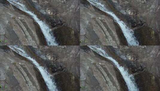 俯拍峡谷中的河流高清在线视频素材下载