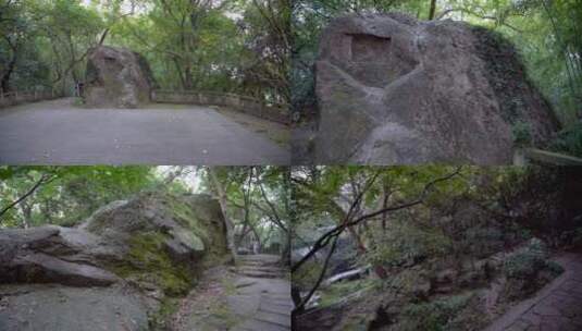 杭州西湖中山公园清行宫遗址4K视频素材高清在线视频素材下载