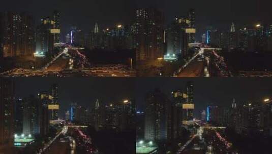 深圳夜景交通高清在线视频素材下载