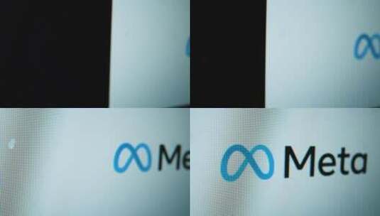 Meta Logo的的跟踪镜头高清在线视频素材下载
