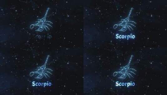 天蝎座scorpio高清在线视频素材下载