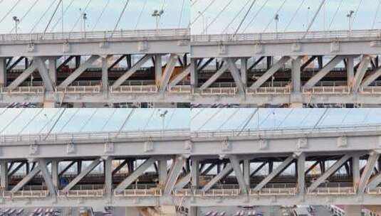 上海闵浦大桥航拍高清在线视频素材下载