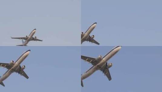 国内机场航空公司飞机起飞空镜高清在线视频素材下载