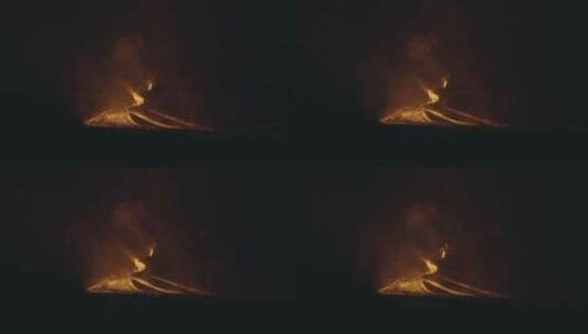 火山喷发 岩浆特写高清在线视频素材下载